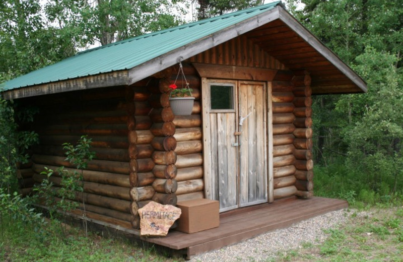 Cabin exterior at Siberian Outfitters.