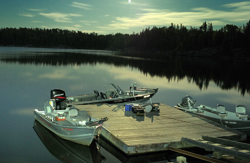 Dock view at Rough Rock Lodge.