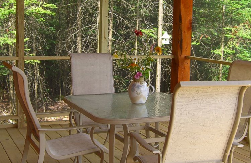 Cabin Porch at Robert Frost Mountain Cabins