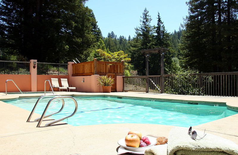 Outdoor pool at Applewood Inn, Restaurant and Spa.