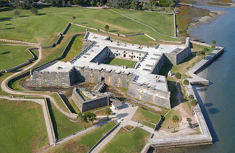 Castillo de San Marcos near St. Augustine Ocean & Racquet Resort.