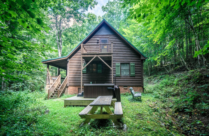 Cabin exterior at Blue Ridge Vacation Cabins. 