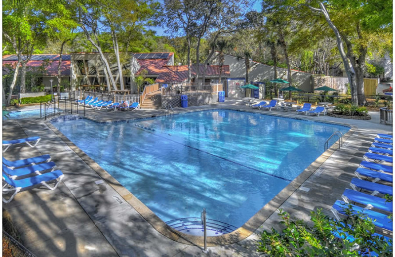 Outdoor pool at Villas by the Sea Resort & Conference Center.