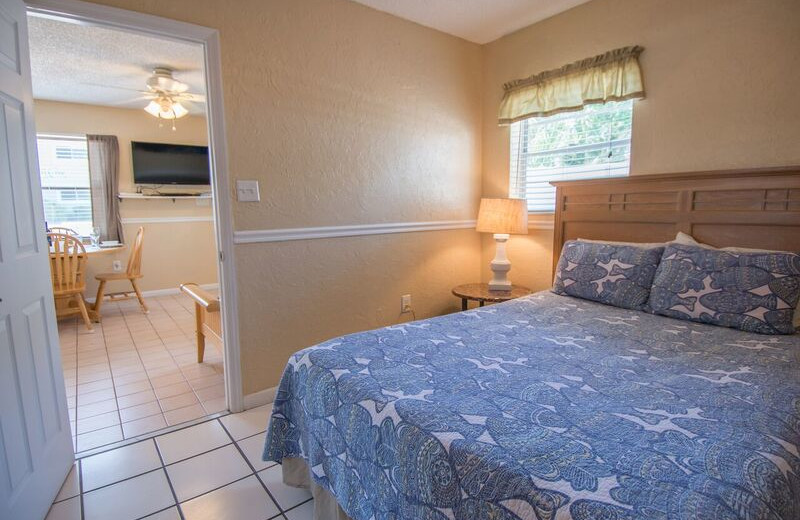 Guest bedroom at Anna Maria Island Inn.