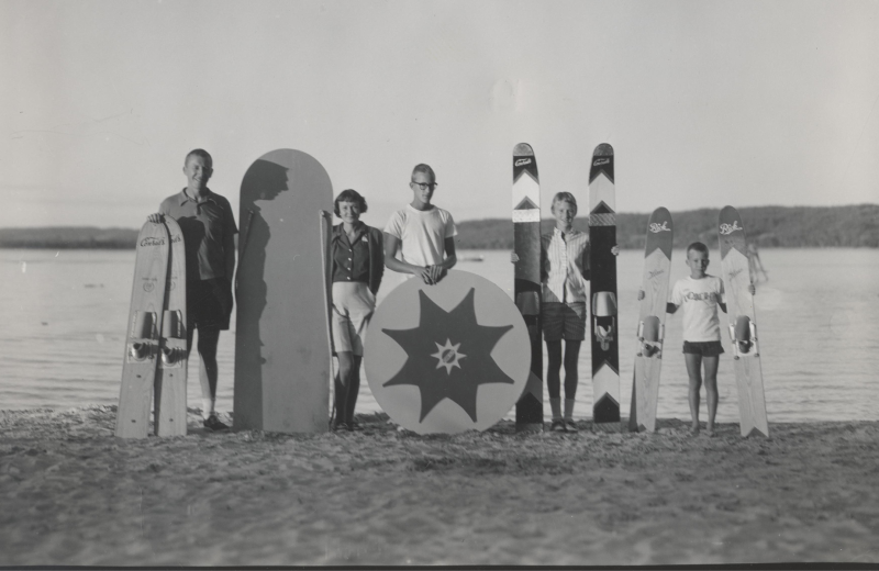 Historic photo of White Birch Lodge.