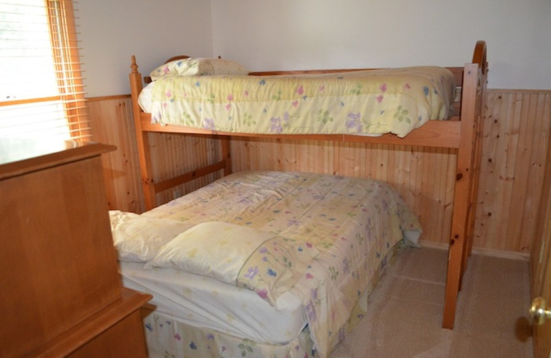 Guest room at Mallard Lake Rentals.