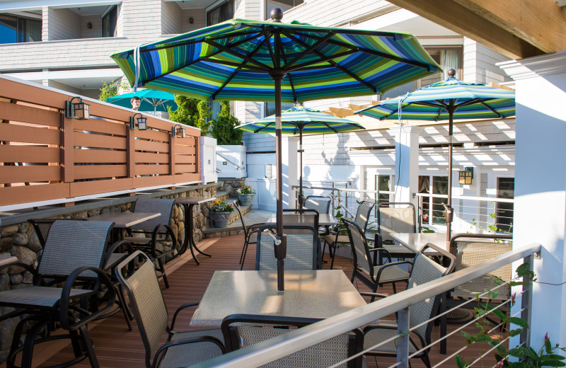 Patio at The Meadowmere Resort.