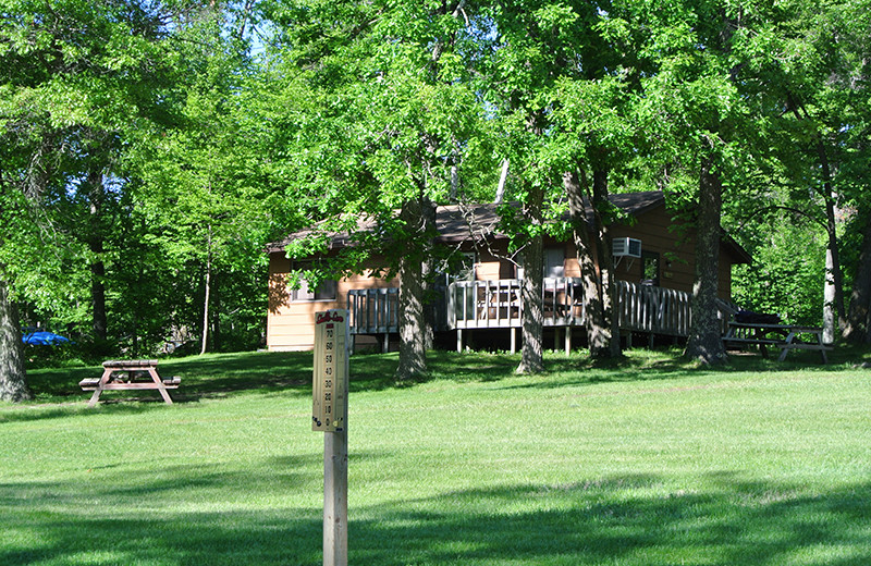 Cabin exterior at Upper Cullen Resort.