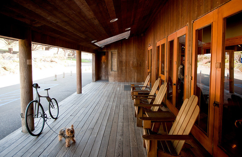 Porch view at Sea Ranch Lodge.