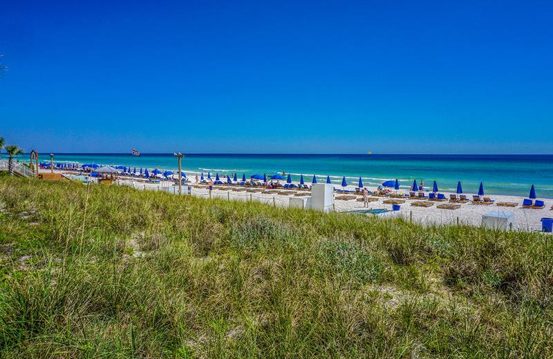 Beach at Splash Resort.