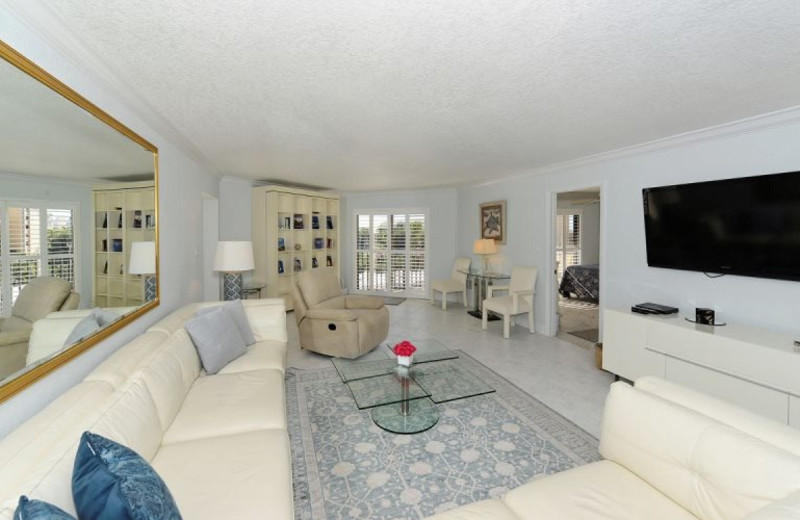 Rental living room at El Presidente Condos.