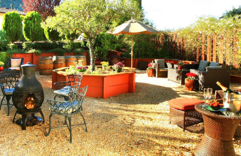 Patio at West Sonoma Inn and Spa.