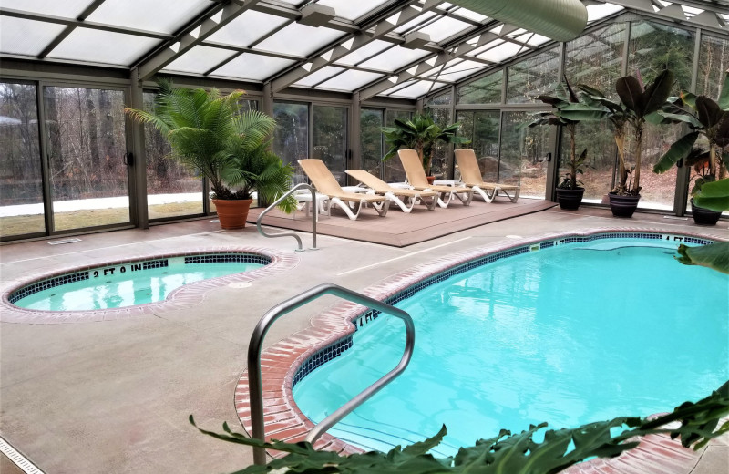 Indoor pool at Christmas Farm Inn and Spa.