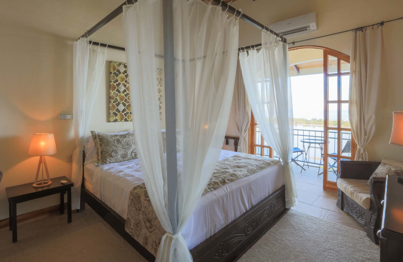 Guest bathroom at El Castillo Boutique Luxury Hotel.