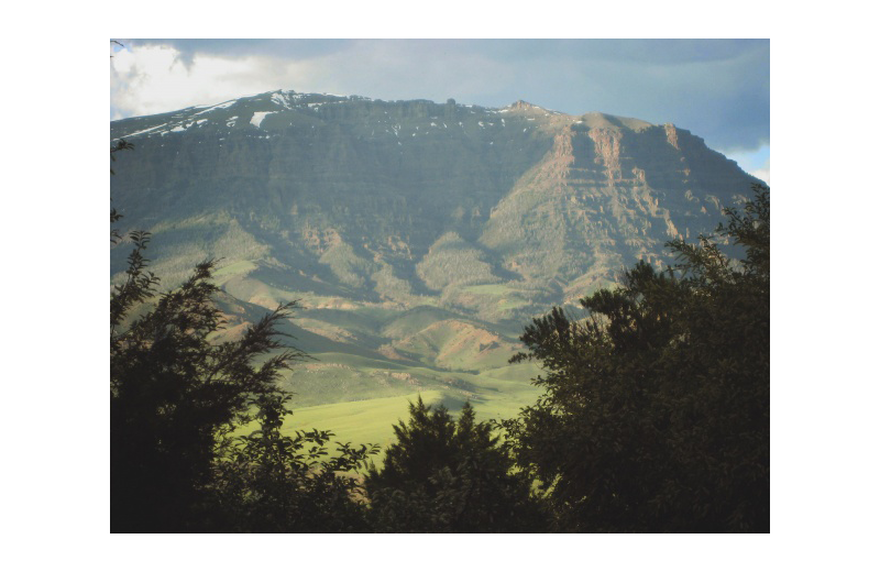 Mountain view at Rimrock Dude Ranch.