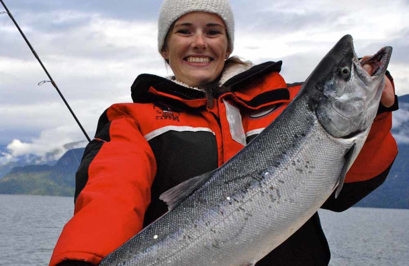 Fishing at Sonora Resort and Conference Centre, Canada.