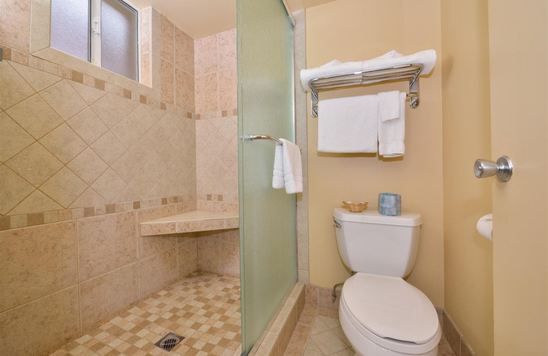 Guest bathroom at Best Western Plus King's Inn & Suites.