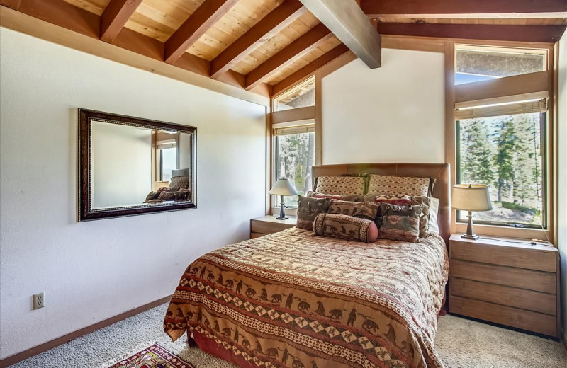 Rental bedroom at O'Neal Brokers of Lake Tahoe.