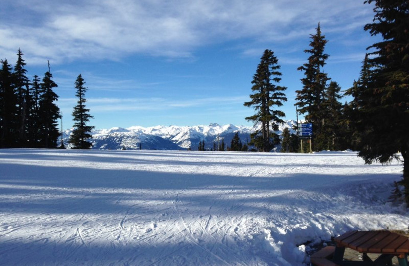 Skiing at Whistler Breaks.
