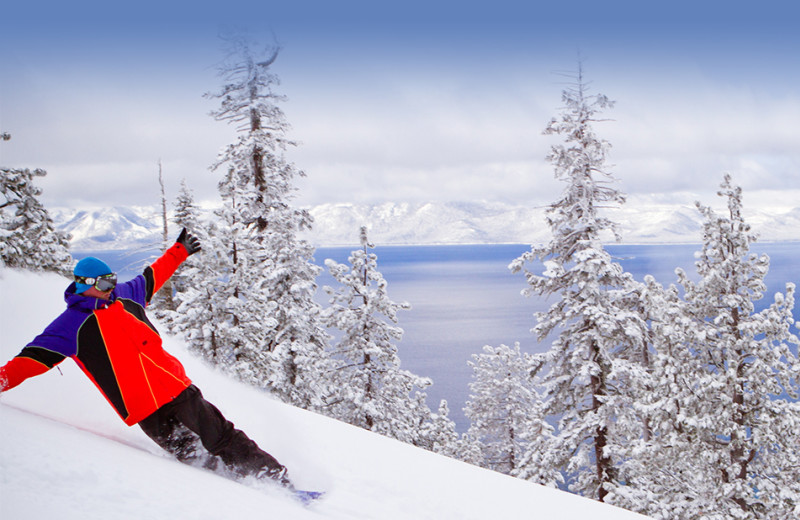 Skiing near Brockway Springs Resort.
