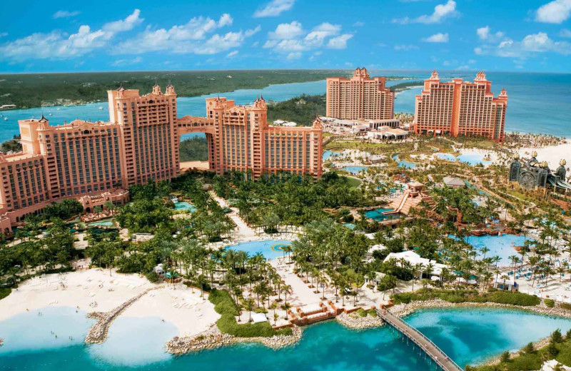 Aerial view of Atlantis, Paradise Island.