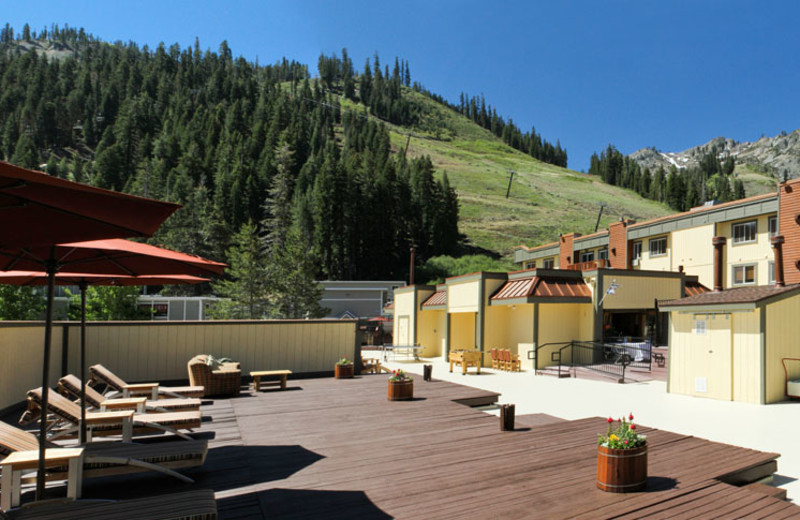 Sundeck at the Red Wolf Lodge at Squaw Valley