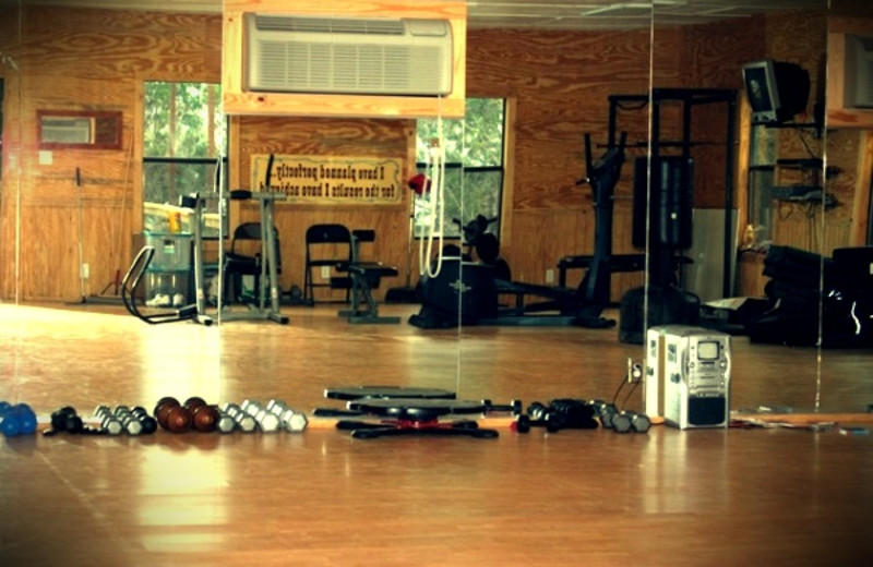 Fitness room at Rancho Cortez.