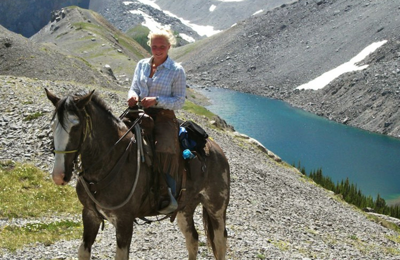 Horseback riding at Anchor D Guiding & Outfitting Ltd.