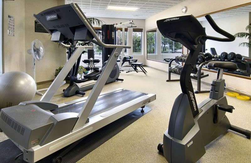 Fitness room at Wingate Inn Edmonton West.