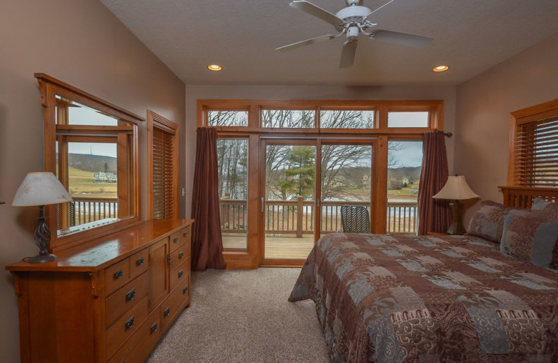 Rental bedroom at Taylor-Made Deep Creek Vacations.