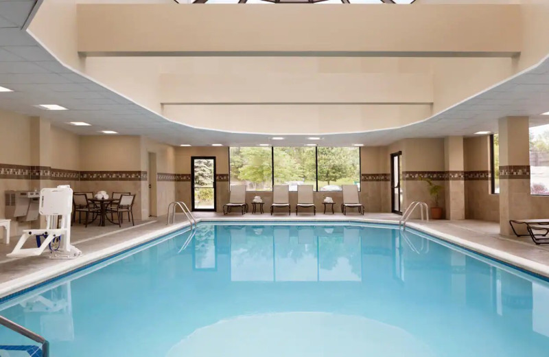 Indoor pool at Hampton Inn Long Island-Brookhaven.