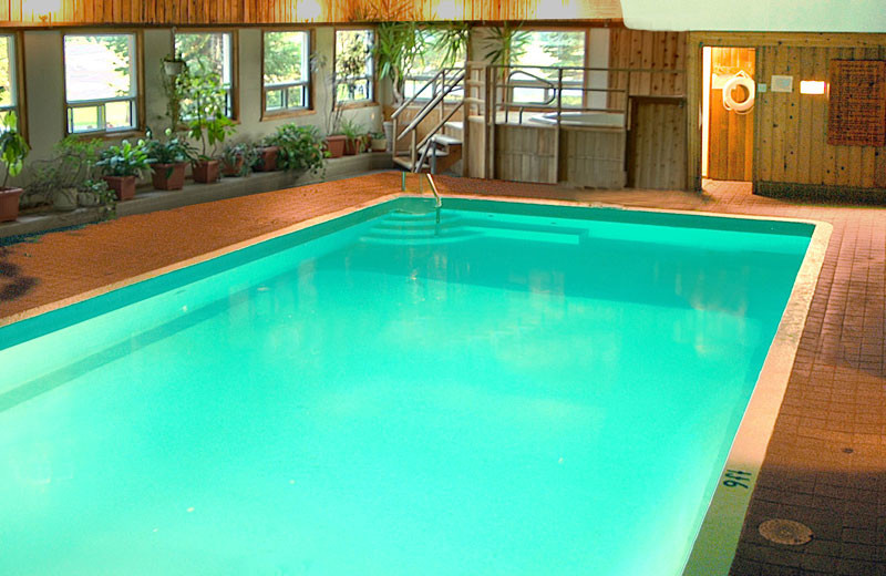 Indoor pool at Shamrock Lodge.