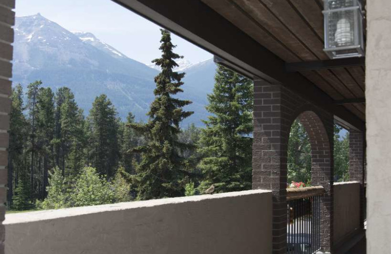 View from Maligne Lodge.