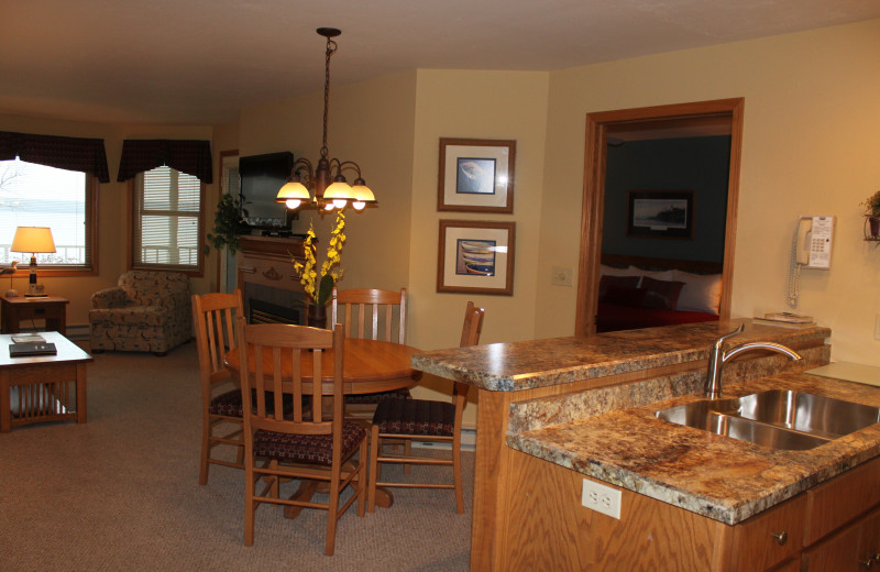 Guest room at Westwood Shores Waterfront Resort.