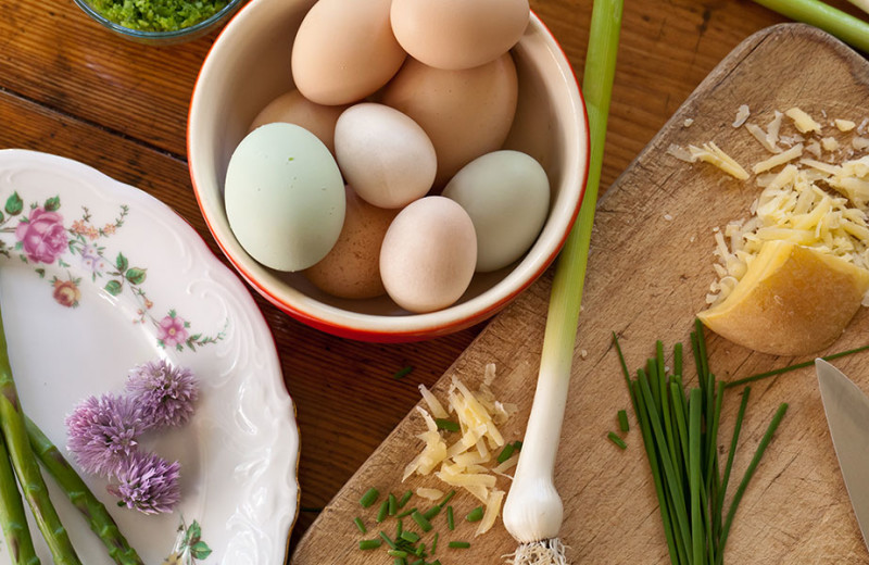 Fresh ingredients at Inn at Gothic Eves.