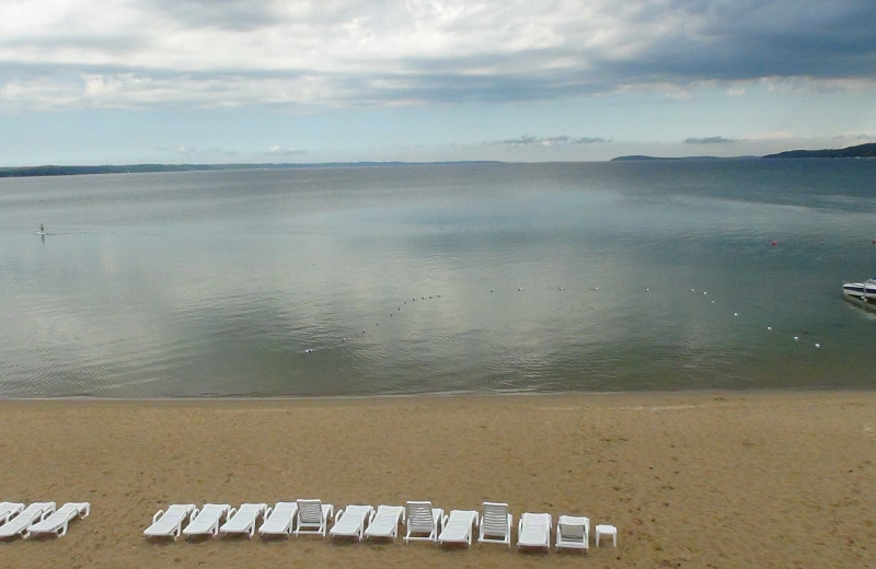 Beach at Bayshore Resort.