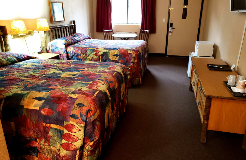 Guest room at Rushmore Express Inn & Family Suites.