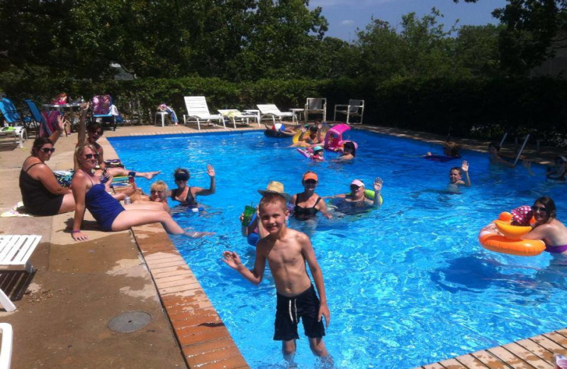 Outdoor pool at Lighthouse Lodge Resort.