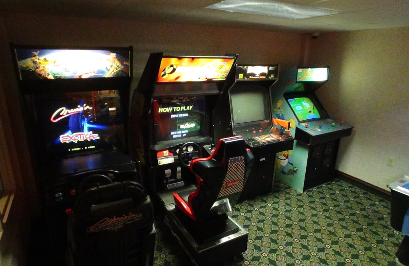 Arcade room at Bayshore Resort.