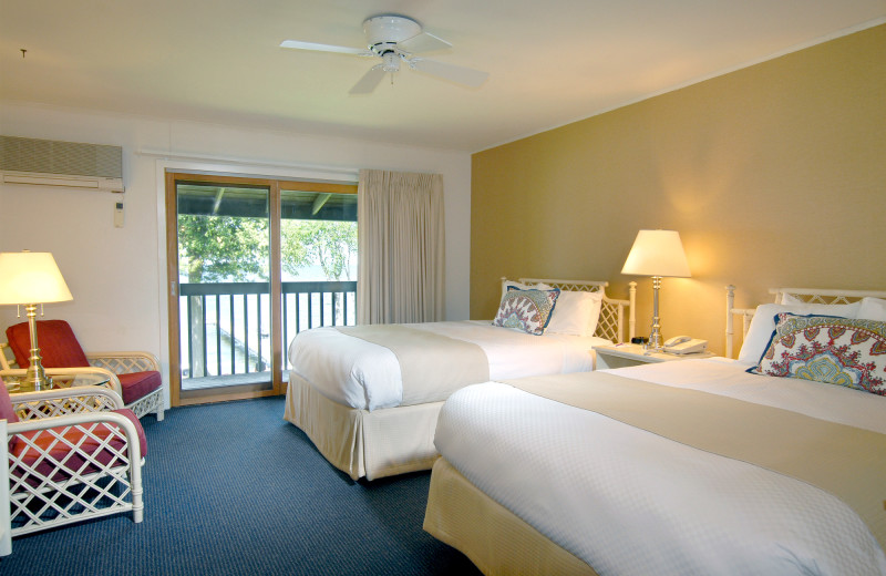 Guest room at The Shallows Resort.