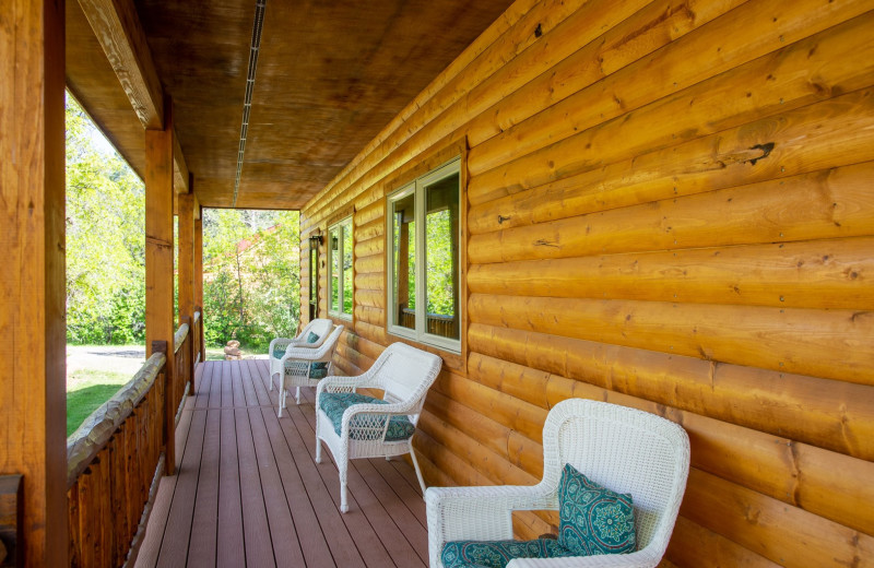 Cabin exterior at Colorado Trails Ranch.