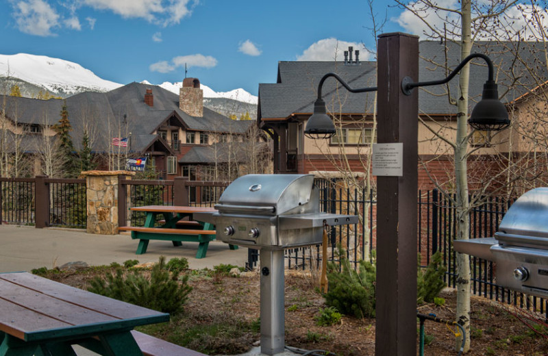 Patio at Grand Timber Lodge.