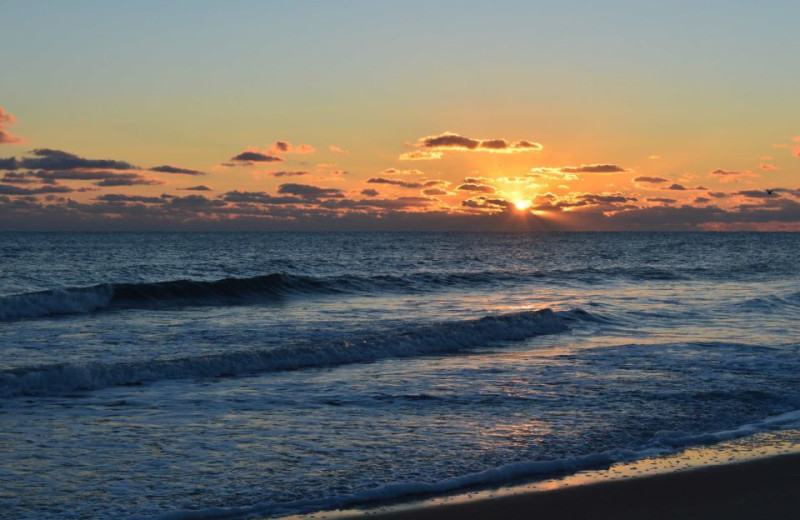 Beautiful sunrise near Outer Banks Inn.