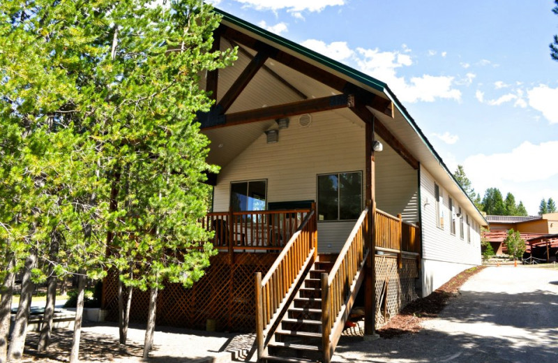 Cabin exterior at Sawtelle Mountain Resort.