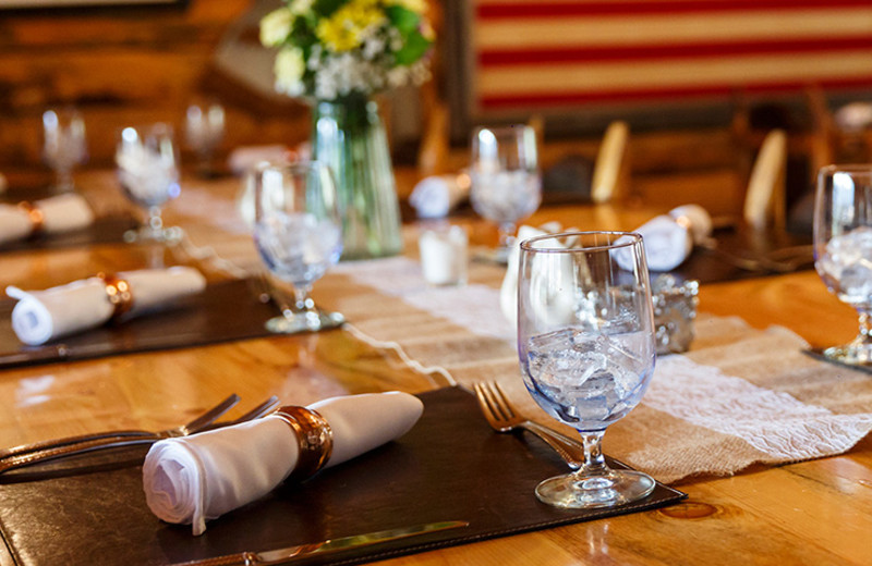 Dining at Rawah Ranch.