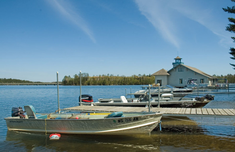 Boats at The Beacons of Minocqua.