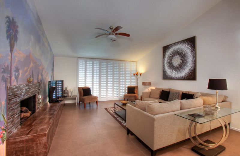 Rental living room at Sundance Villas.