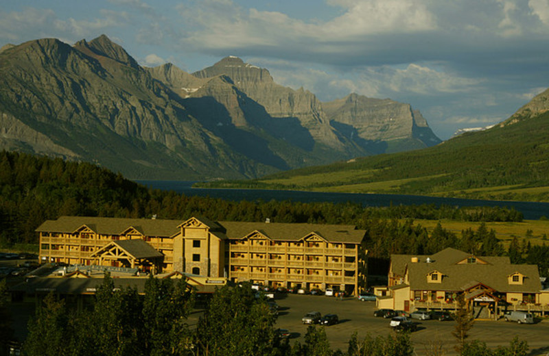 Aerial view of St. Mary Lodge & Resort.