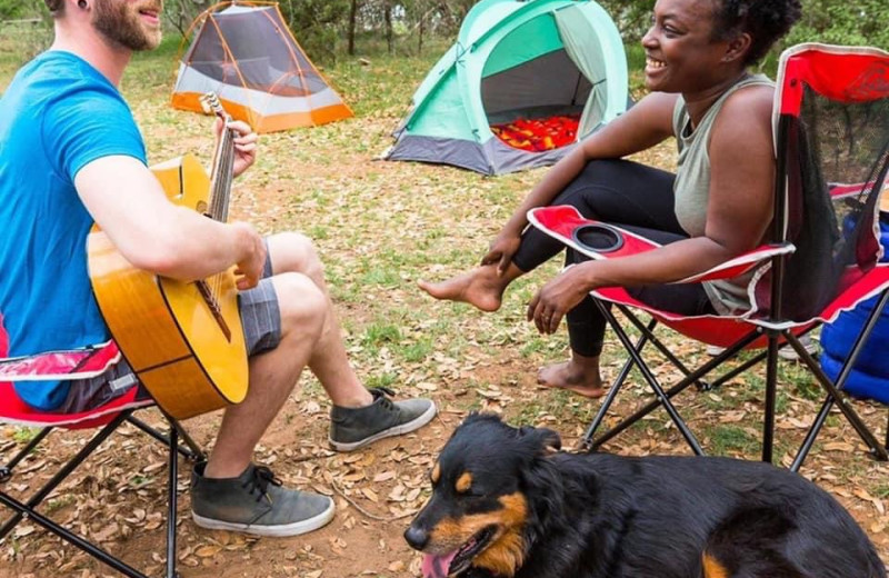 Campsites and RV sites at Canyon of the Eagles Nature Park & Resort.