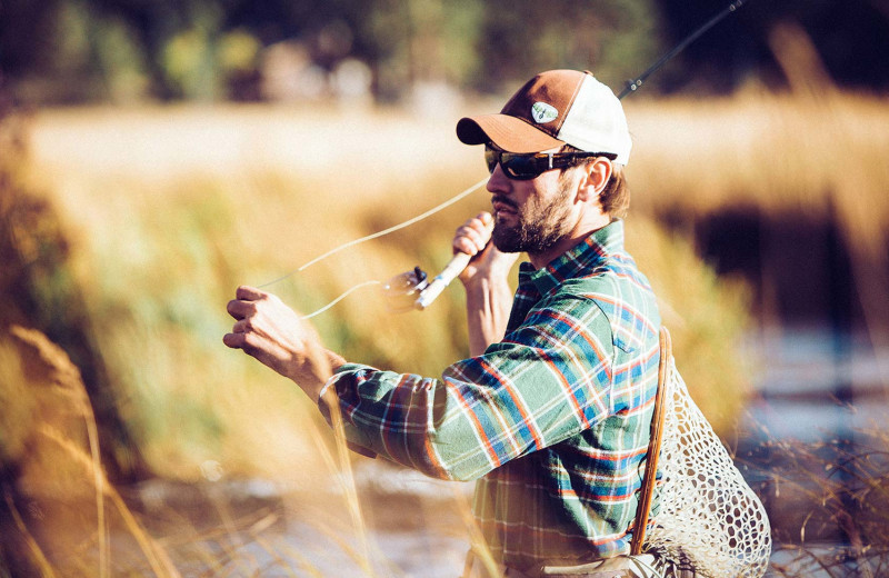 Fishing at Boulder Adventure Lodge.